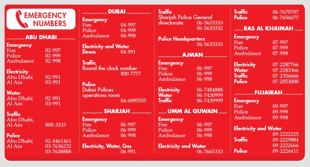 Emergency Guide Emirates City Aj pic